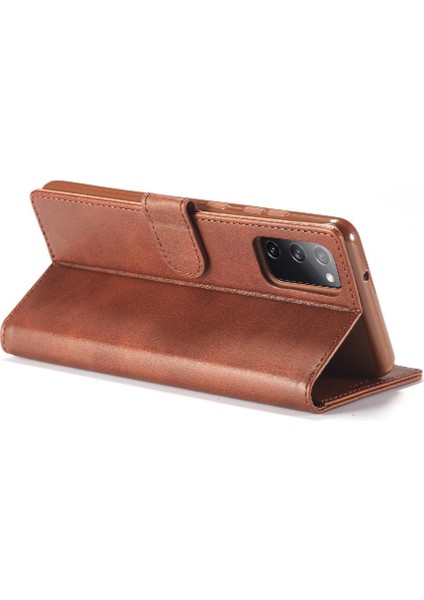 Tutucu ile Samsung Galaxy S20 Buzağı Doku Yatay Flip Case (Yurt Dışından) modelleri