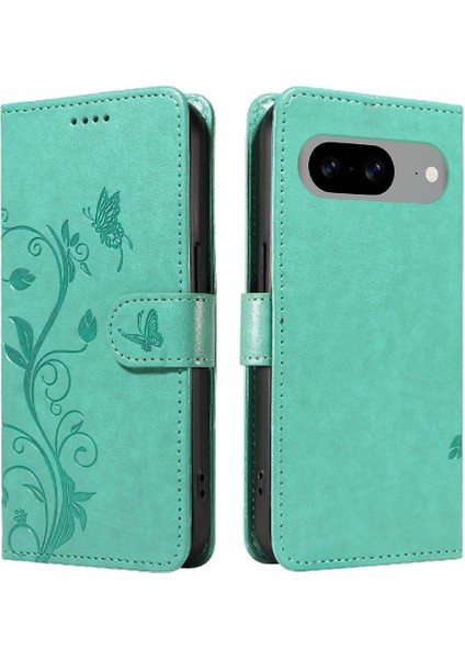 Pixel 8 Için Kılıf ve El Kayışı Cüzdan Telefon Kılıfı ile Kart Yuvası (Yurt Dışından)