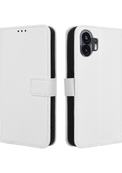 Nothing Kılıf Telefon 2 Kart Tutucu Kickstand Kapak Manyetik Cüzdan (Yurt Dışından)