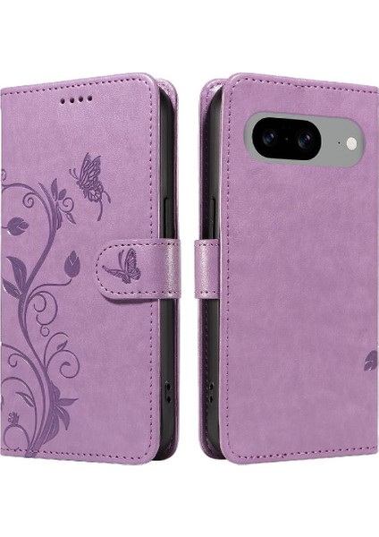 Pixel 8 Için Kılıf ve El Kayışı Cüzdan Telefon Kılıfı ile Kart Yuvası (Yurt Dışından)