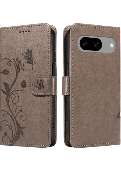 Pixel 8 Için Kılıf ve El Kayışı Cüzdan Telefon Kılıfı ile Kart Yuvası (Yurt Dışından)