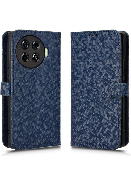 Tecno Spark 20 Pro Artı 4g Geometrik Desen Deri Cüzdan Kapağı Için Kılıf (Yurt Dışından)