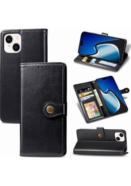 IPhone 15 Için Kılıf Artı Moda Tasarım Kapak Çevirin Deri Kılıf Zarif (Yurt Dışından)