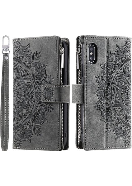 Kırmızı Dikey Çizgili Karbon Fiber Pu Eklenmiş IPhone Xs Max Için Kılıf (Yurt Dışından)