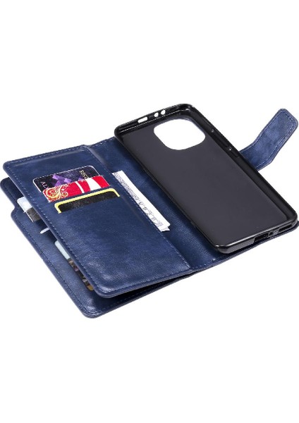 Xiaomi 11 Için Kılıf Kickstand Manyetik 9 Kart Yuvaları Cüzdan Pu Deri (Yurt Dışından) fırsatları