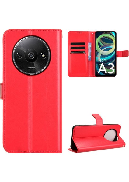 Xiaomi Poco C61 Cüzdan Kapak Çevirin Manyetik Kart Tutucu (Yurt Dışından)