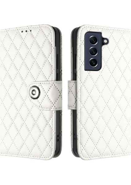 Samsung Galaxy S21 Fe 5g Için Kılıf Cüzdan Kapak Bilek Şerit Kart Tutucu (Yurt Dışından)