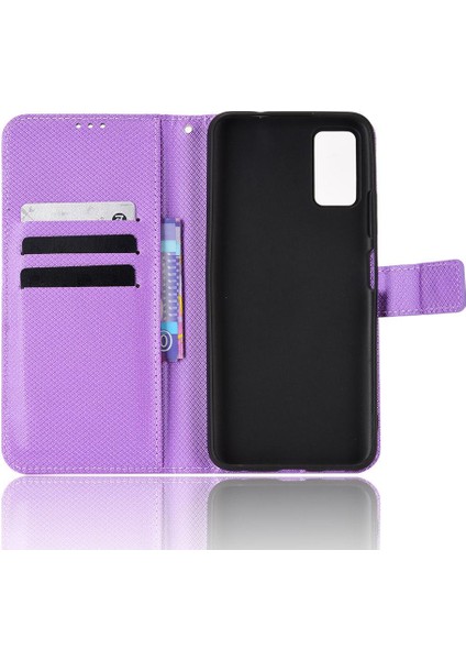 Zte Blade A71 Kapak Manyetik Cüzdan Kickstand Kart Tutucu (Yurt Dışından)