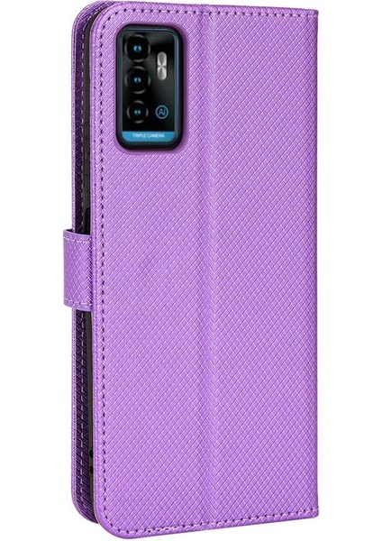Zte Blade A71 Kapak Manyetik Cüzdan Kickstand Kart Tutucu (Yurt Dışından)