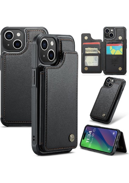 IPhone 15 Artı Kickstand Ince Darbeye Dayanıklı Durumda Pu (Yurt Dışından)