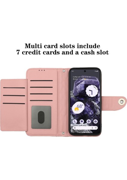 Piksel 8A Kart Tutucu Cüzdan Kapak Için Kılıf Darbeye Şık Bilek (Yurt Dışından) modelleri