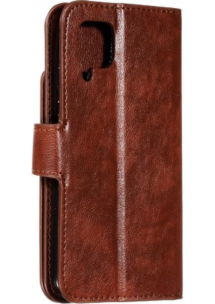 Huawei P40 Lite Manyetik Cüzdan 9 Kart Yuvaları Pu Deri Kickstand Için Kılıf (Yurt Dışından)