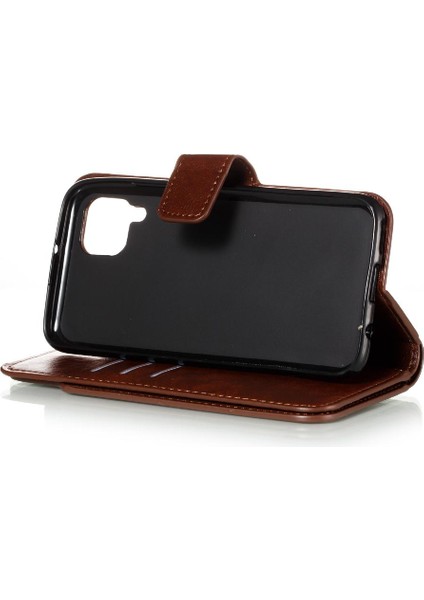 Huawei P40 Lite Manyetik Cüzdan 9 Kart Yuvaları Pu Deri Kickstand Için Kılıf (Yurt Dışından)