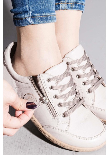 Cosmina Kadın Hakiki Deri Gümüş Günlük Ayakkabı indirimleri