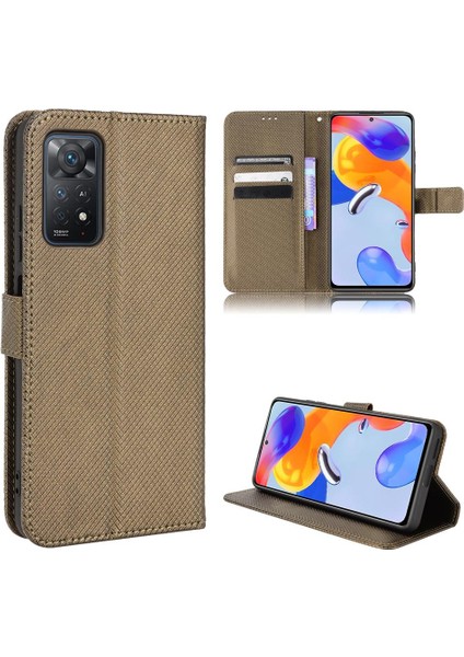 Xiaomi Redmi Için Not 11 Pro Kickstand Kapak Kart Tutucu Manyetik (Yurt Dışından)