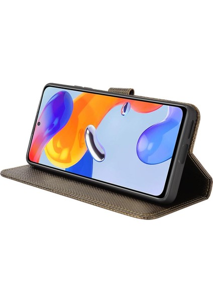 Xiaomi Redmi Için Not 11 Pro Kickstand Kapak Kart Tutucu Manyetik (Yurt Dışından)