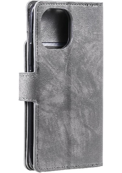 Xiaomi 11 Için Kılıf Kickstand Manyetik 9 Kart Yuvaları Cüzdan Pu Deri (Yurt Dışından) modelleri