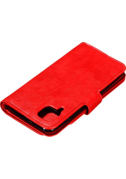 Huawei P40 Lite Manyetik Cüzdan 9 Kart Yuvaları Pu Deri Kickstand Için Kılıf (Yurt Dışından)