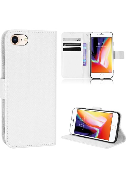 IPhone Se 2022/2020 Kickstand Kapak Kart Tutucu Manyetik Cüzdan (Yurt Dışından)
