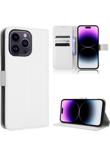 IPhone 15 Için Kılıf Pro Manyetik Cüzdan Kapak Kart Tutucu Kickstand (Yurt Dışından)