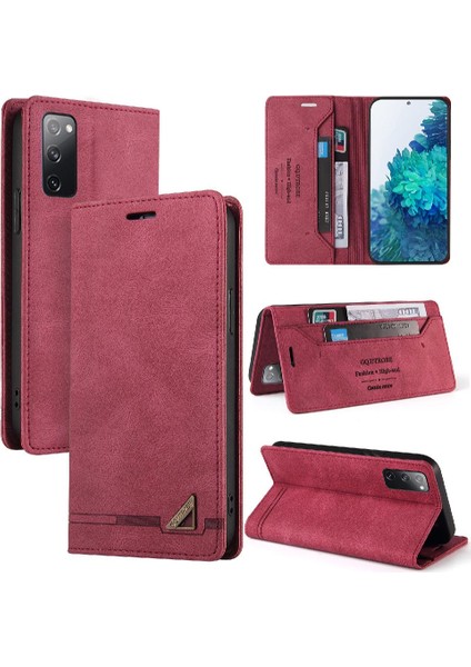 Huawei P40 Iki Kart Yuvaları Premium Deri Kickstand Premium (Yurt Dışından)