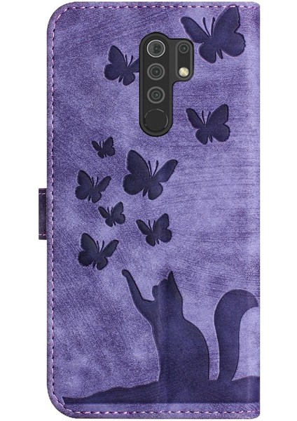 Xiaomi Redmi 9 Flip Folio Kart Cep Tutucu Kapak Cüzdan Kılıf (Yurt Dışından)