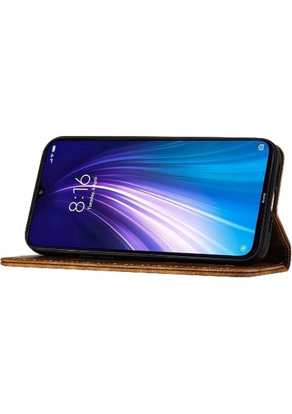 Xiaomi Redmi Not 8 Için Kılıf Cüzdan Kılıf Kart Cep Kabartmalı Kelebek (Yurt Dışından)