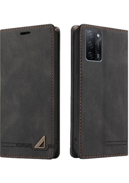 Oppo Oppo 5g Premium Deri Iki Kart Yuvaları Kickstand Premium Için Kılıf (Yurt Dışından)