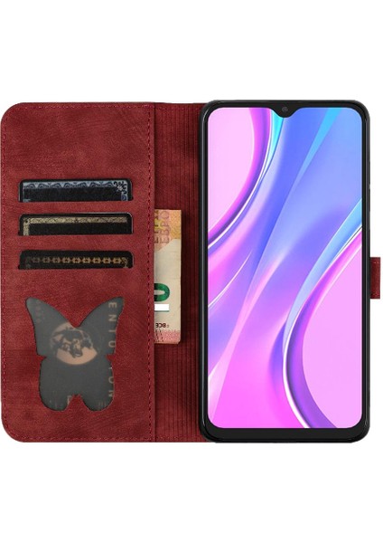 Xiaomi Redmi 9A Kart Cep Flip Folio Cüzdan Kılıf Kabartmalı (Yurt Dışından) fırsatları