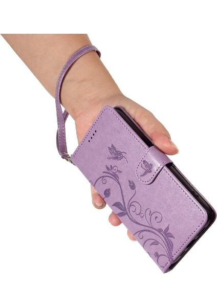 Vıvo Y21/Y21S/Y33S El Kayışı ve Kart ile Kabartmalı Kelebek Için Kılıf (Yurt Dışından) modelleri