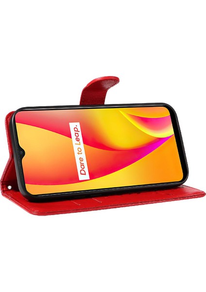 El Kayışı ve Kart Yuvası ile Realme C15/C12 Cüzdan Telefon Kılıfı Için Kılıf (Yurt Dışından) indirimleri