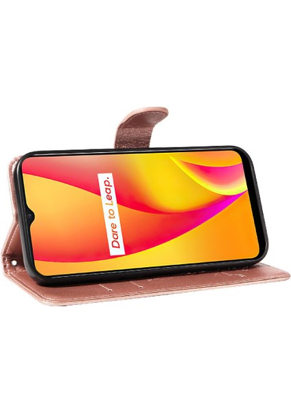 El Kayışı ve Kart Yuvası ile Realme C15/C12 Cüzdan Telefon Kılıfı Için Kılıf (Yurt Dışından) indirimleri