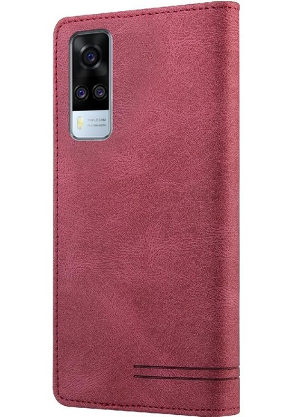 Vıvo Y51/Y31/VIVO 1A Kickstand Premium Deri Premium Deri Için Kılıf (Yurt Dışından) indirimleri