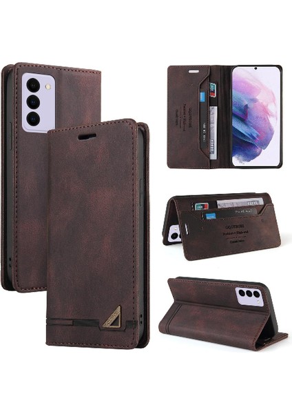 Samsung Galaxy S21 Fe Premium Deri Iki Kart Yuvaları Premium (Yurt Dışından)