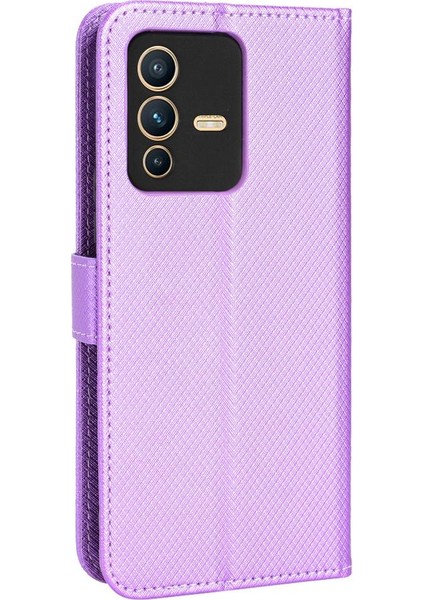 Vivo V23 5g Için Kılıf Kapak Kart Tutucu Kickstand Manyetik Cüzdan (Yurt Dışından) modelleri