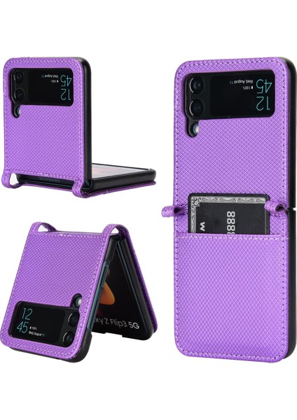 Samsung Galaxy Z Flıp 4 Kapak Manyetik Cüzdan Kart Tutucu (Yurt Dışından)