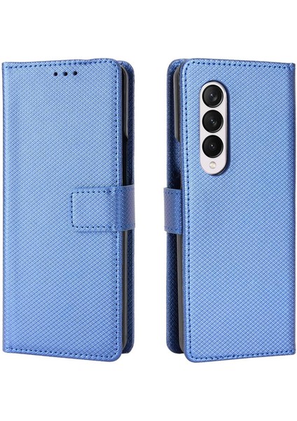 Samsung Galaxy Z Için Kılıf Fold 3 Manyetik Cüzdan Kapak Kart Tutucu (Yurt Dışından)