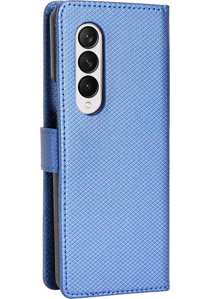Samsung Galaxy Z Için Kılıf Fold 3 Manyetik Cüzdan Kapak Kart Tutucu (Yurt Dışından)