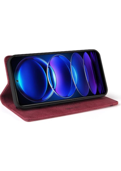 Xiaomi Poco X5 Premium Deri Premium Deri Kılıf Kickstand Iki (Yurt Dışından) indirimleri