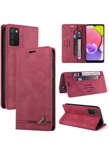 Samsung Galaxy A30 Premium Deri Premium Deri Kickstand Için Kılıf (Yurt Dışından)