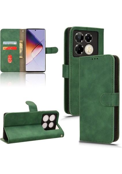 Tecno Not 40 Pro 5g Deri Folio Flip Case Kart Ekleme Için Kılıf (Yurt Dışından)