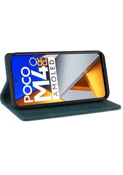 Xiaomi Poco M4 Pro 4g Için Iki Kart Yuvaları Kickstand Premium Deri Kılıf (Yurt Dışından) indirimleri