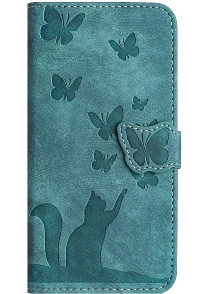 Google Piksel 8A Için Kılıf Cüzdan Kılıf Tutucu Kapak Flip Folio Kabartmalı (Yurt Dışından)