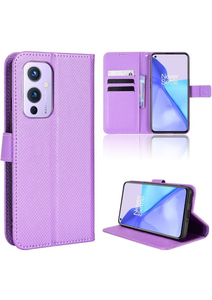 Oneplus 9 Kickstand Kapak Manyetik Cüzdan Kart Tutucu Için Kılıf (Yurt Dışından)