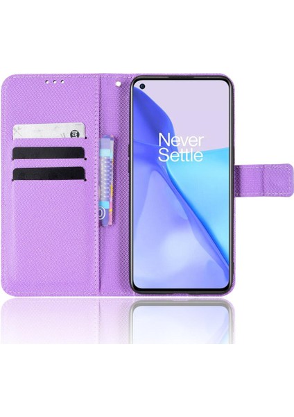 Oneplus 9 Kickstand Kapak Manyetik Cüzdan Kart Tutucu Için Kılıf (Yurt Dışından)