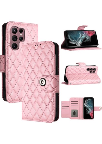 Samsung Galaxy S22 Ultra 5g Için Kılıf Cüzdan Kapak Kart Tutucu Bilek Şeridi (Yurt Dışından) modelleri