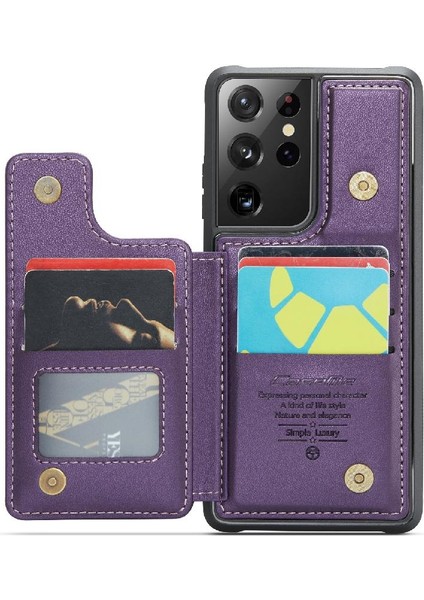 Samsung Galaxy S21 Ultra Kickstand Pu Deri Kart Için Caseme Cüzdan Kılıf (Yurt Dışından) indirimleri