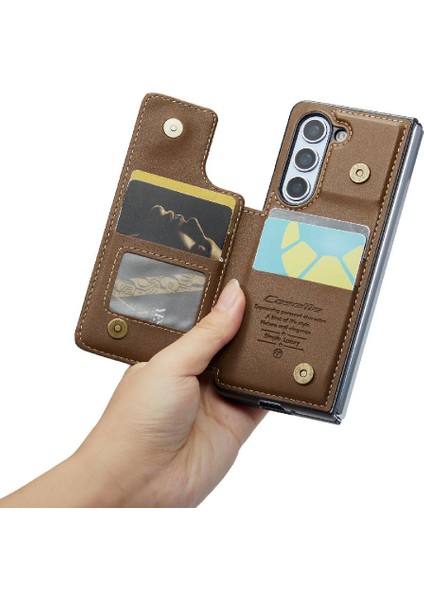 Samsung Galaxy Z Fold 5 5g Kickstand Pu Deri Için Caseme Cüzdan Kılıf (Yurt Dışından) modelleri