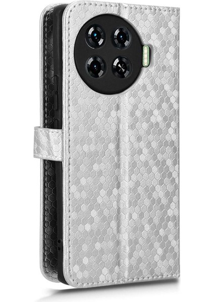 Tecno Spark 20 Pro Artı 4g Geometrik Desen Deri Cüzdan Kapağı Için Kılıf (Yurt Dışından)