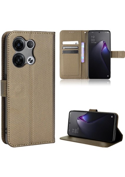 Oppo Oppo 8 Pro 5g Için Kılıf Kapak Manyetik Cüzdan Kickstand Kart Tutucu (Yurt Dışından)